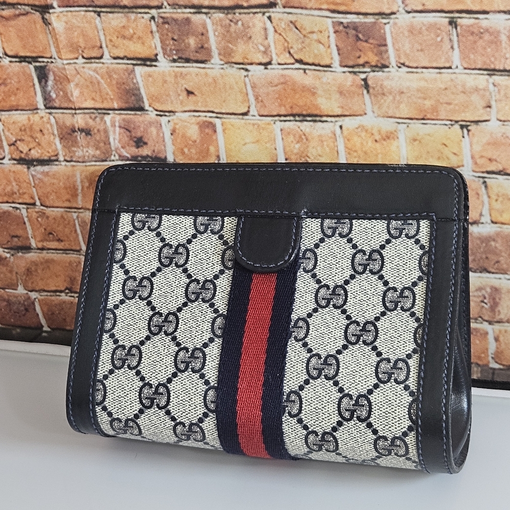 Authentic Vintage Gucci Cosmetic Bag